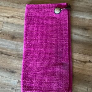 Fuchsia show saddle pad, used.